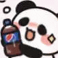 开可乐小熊猫表情