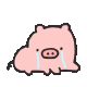 超可爱的粉红色小猪猪表情包
