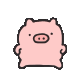 超可爱的粉红色小猪猪表情包