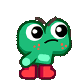 可爱绿色小青蛙动态小表情