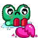 可爱绿色小青蛙动态小表情