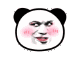 白色小熊猫头表情包