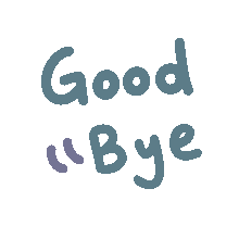 GIF文字Good Bye