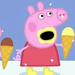 小猪佩奇吃冰淇淋表情包