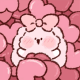 可爱粉色兔子表情包