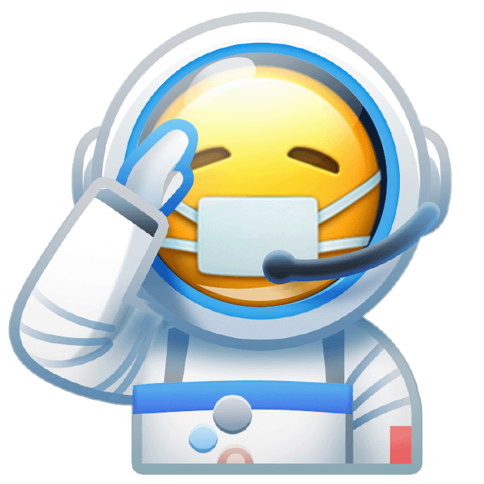 有趣太空人小黄脸难受戴口罩