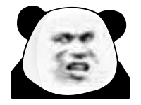 无字版熊猫头搞怪小表情
