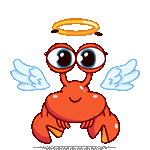 可爱小螃蟹GIF：是有点子可爱在身上的