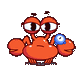 可爱小螃蟹GIF：是有点子可爱在身上的
