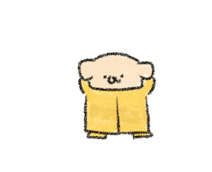 小黄狗可爱动态表情
