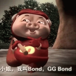 小姐，我叫Bond,GG Bond GG爆表情包 | 猪猪侠GGbond男神