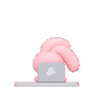 粉红兔子3D动态表情包