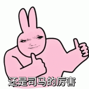 还是司马的厉害 粉红兔×龙图表情包:还是司马的厉害!