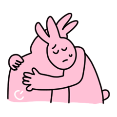 粉红兔子表情包