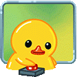 黄色小鸭子可爱动态小表情包