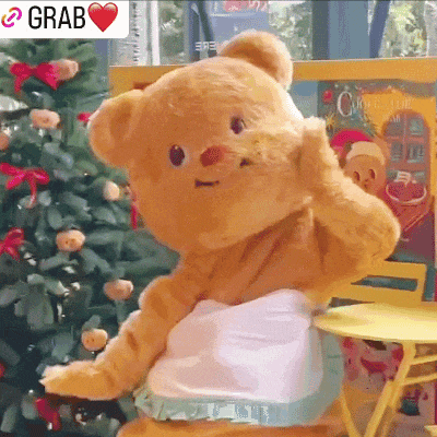GRAB 黄油小熊跳舞表情包
