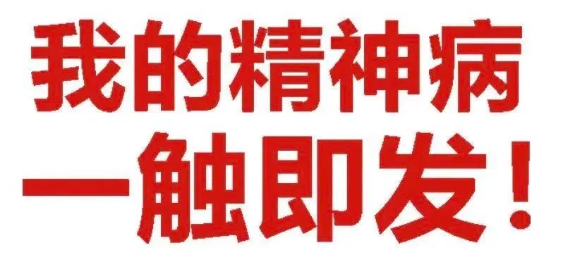 《我的精神病一触即发》——生动表达情绪瞬间爆发的状态 纯文字热门表情包 《我的精神病一触即发!》搞怪文字表情包,尽显情绪随时爆发状态表情包图片 ...