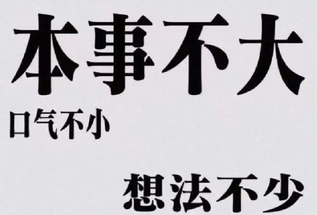 《本事不大口气不小想法不少》——超形象文字表情包 纯文字热门表情包 《本事不大口气不小想法不少，幽默文字表情包来袭》表情包图片gif动图 ...