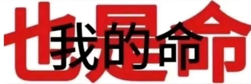 《我的命也是命》红色大字表情包,尽显霸气又带点诙谐 表情包该更新啦表情包图片gif动图 - 求表情网,斗图从此不求人!