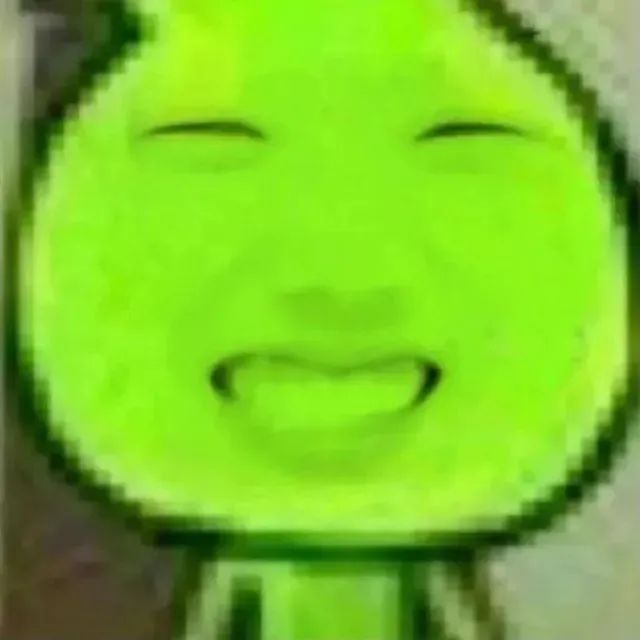 绿色卡通角色眯眼咧嘴笑,可爱又搞怪的表情包 1000个最火的表情包表情包图片gif动图 - 求表情网,斗图从此不求人!