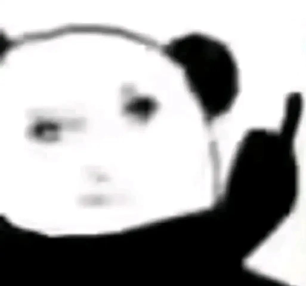 熊猫头表情包,歪眼竖中指,尽显不屑与挑衅 50个有病抽象的表情包表情包图片gif动图 - 求表情网,斗图从此不求人!