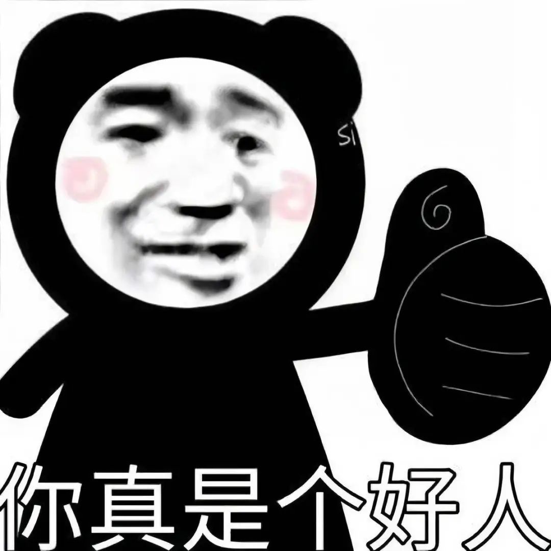熊猫头卡通形象配文“你真是个好人”，表情滑稽有趣 500个很火的抽象有病表情包表情包图片gif动图 - 求表情网,斗图从此不求人!