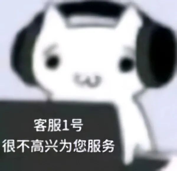 《客服1号很不高兴为您服务》可爱卡通形象展现无奈情绪 上班加班下班表情包｜问薪吾溃表情包图片gif动图 - 求表情网,斗图从此不求人!