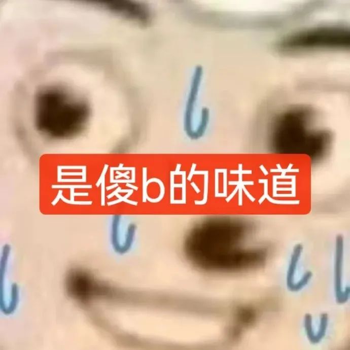 满脸流汗表情滑稽,配文“是傻b的味道”,尽显无奈调侃 抽象喜羊羊表情包表情包图片gif动图 - 求表情网,斗图从此不求人!