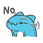 可爱蓝猫一脸拒绝,脑袋旁的“NO”表明它的态度 速领取今日份表情包!表情包图片gif动图 - 求表情网,斗图从此不求人!