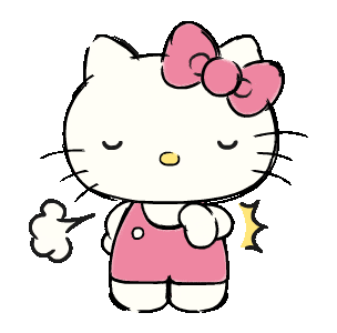 可爱的Hello Kitty一脸嫌弃，还冒气，尽显傲娇 动态 粉色裙子Hellokitty表情包表情包图片gif动图 - 求表情网,斗图从此不求人!