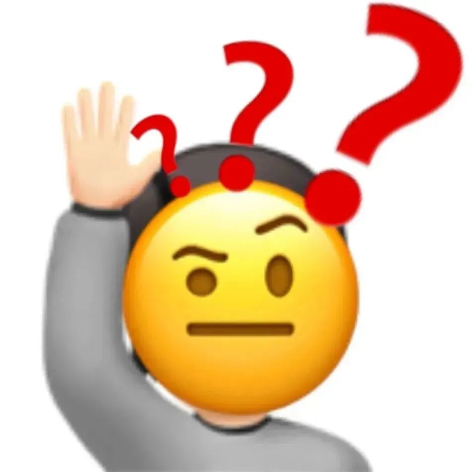 满脸疑惑的表情,头上冒出多个问号,举手姿势尽显困惑 ๑不好玩的表情包我不发表情包图片gif动图 - 求表情网,斗图从此不求人!