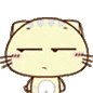 可爱小猫眯着眼,双颊泛红,一脸无奈的呆萌模样 热门聊天小表情表情包图片gif动图 - 求表情网,斗图从此不求人!