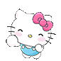 可爱的Hello Kitty微笑着,萌态十足超治愈 ๑软萌可爱kitty表情包表情包图片gif动图 - 求表情网,斗图从此不求人!
