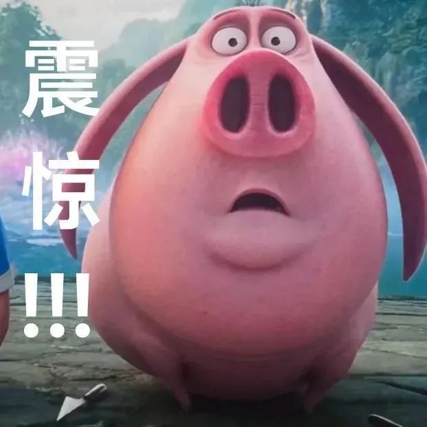 一只表情震惊的胖猪，形象可爱超有喜感 哪吒飞天猪表情包 | 你们真的不觉得太乙真人的小猪很可爱吗？真的太萌了！表情包图片gif动图 - 求表情 ...