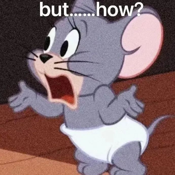《惊讶的小老鼠杰瑞，配文“but......how?”尽显疑惑》 热门抽象表情包表情包图片gif动图 - 求表情网,斗图从此不求人!