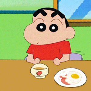 蜡笔小新面对食物一脸无奈,可爱又搞笑的表情 表情包丨存表情包时间到表情包图片gif动图 - 求表情网,斗图从此不求人!