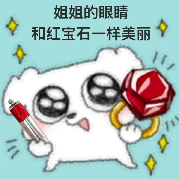 《姐姐的眼睛和红宝石一样美丽》可爱萌宠手持宝石超有趣 姐宝女专用表情包! 表情包图片gif动图 - 求表情网,斗图从此不求人!