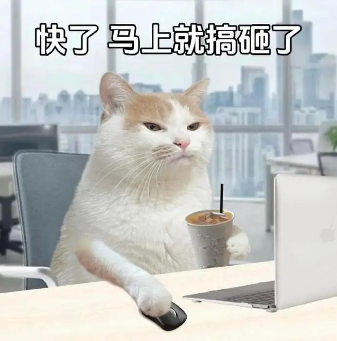 《摆烂猫咪》：“快了马上就搞砸了”，打工人的无奈尽显 牛马表情包 打工人打工魂 猫咪表情包 表情包图片gif动图 - 求表情网,斗图从此不求人!
