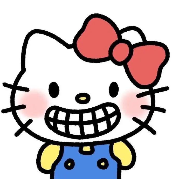 可爱的Hello Kitty咧嘴大笑,尽显搞怪可爱 HelloKitty阴阳怪气表情包 表情包图片gif动图 - 求表情网,斗图从此不求人!