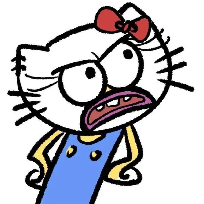 生气的Hello Kitty，表情凶狠，双手叉腰超有气势 HelloKitty阴阳怪气表情包 表情包图片gif动图 - 求表情网,斗图从此不求人!