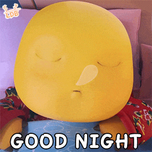 黄色玩偶闭眼嘟嘴配文“GOOD NIGHT”,可爱的晚安表情包 奶龙表情包|集合!全军列阵表情包图片gif动图 - 求表情网,斗图从此不求人!