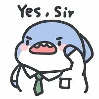 Yes sir 穿着正装的卡通人物敬礼并配文“Yes sir”,态度恭敬表情包图片gif动图 - 求表情网,斗图从此不求人!