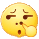 黄豆meme 表情包 黄色表情球皱眉撅嘴,伸出手指放在嘴边,表情很是搞怪表情包图片gif动图 - 求表情网,斗图从此不求人!