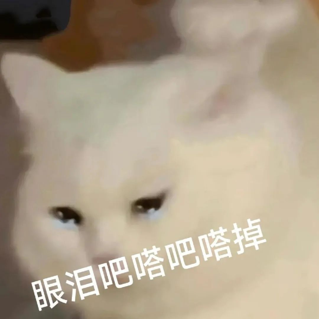 可爱猫咪泪眼汪汪，配文“眼泪吧嗒吧嗒掉”，尽显委屈可怜 表情包丨别以为我漂亮就没脾气表情包图片gif动图 - 求表情网,斗图从此不求人!