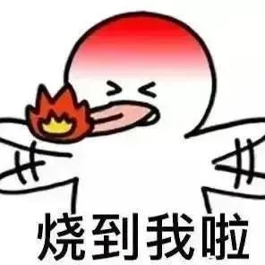 可爱卡通形象吐火，配文“烧到我啦”，超有趣的表情包 搞怪沙雕表情包表情包图片gif动图 - 求表情网,斗图从此不求人!