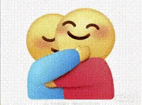两个可爱笑脸相拥，传递温馨与甜蜜的抱抱表情包 拥抱表情包表情包图片gif动图 - 求表情网,斗图从此不求人!