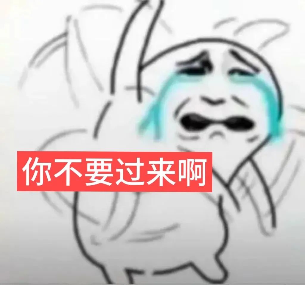 《泪流满面的卡通角色大喊“你不要过来啊”,尽显抗拒》 表情包:美女嫁给我表情包图片gif动图 - 求表情网,斗图从此不求人!
