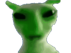 呆萌绿外星人,大眼无辜超可爱的趣味表情包 猫猫表情包|绿色外星猫表情包图片gif动图 - 求表情网,斗图从此不求人!