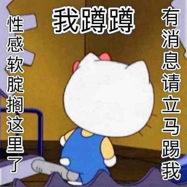 《我蹲蹲》可爱的Hello Kitty蹲姿表情包,幽默又有趣 让你笑翻天的表情包!表情包图片gif动图 - 求表情网,斗图从此不求人!