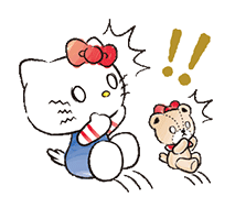 可爱的Hello Kitty生气发火,小熊玩具被吓到 HelloKitty小表情合集表情包图片gif动图 - 求表情网,斗图从此不求人!